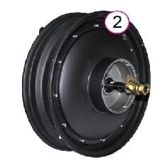 Yuki Alfa E-Scooter Arka Motor Sargı Set 12 İnç