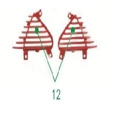 Yuki YK-13 Panther İç Dizlik Havalandırma Grenajı Takım