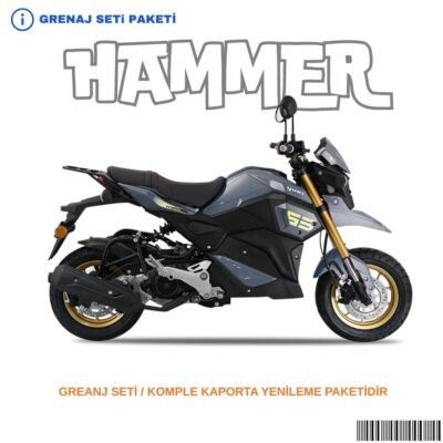 Yuki Hammer Grenaj Seti Gri 9 Parça
